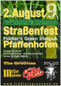 Fiddlers Green Straßenfest 2014 Flyer